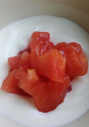 *めちゃ美味しいトマトヨーグルト*-レシピのメイン写真