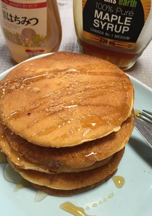 【豆乳で】バター不使用パンケーキ-レシピのメイン写真