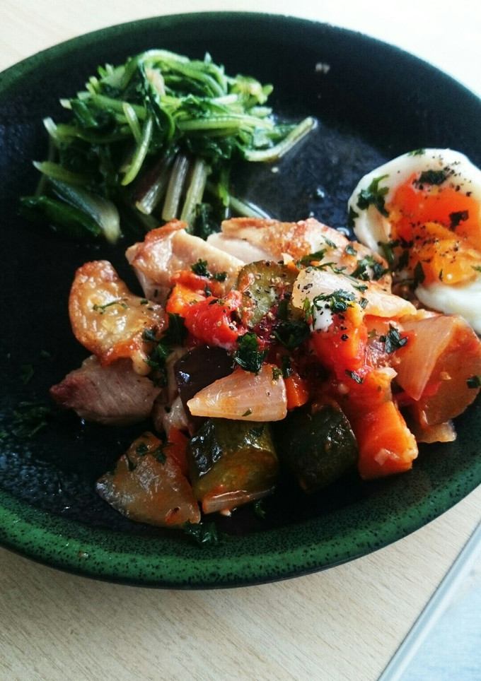 鶏もものソテー ラタトゥイユ添え-レシピのメイン写真