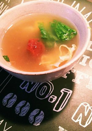 南高梅のレタススープ-レシピのメイン写真