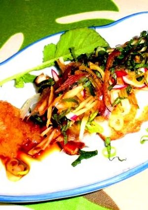紀文食品魚河岸あげ 焼いて薬味てんこ盛り-レシピのメイン写真
