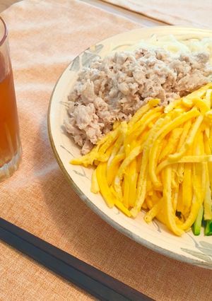 そうめん・棒々鮫（私の鮫レシピ⑨）-レシピのメイン写真