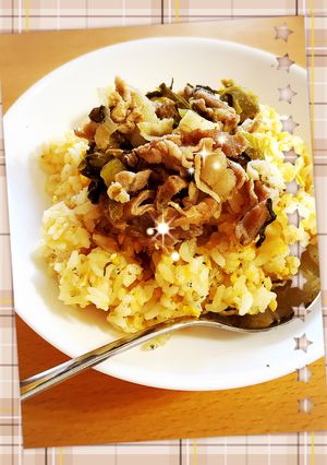 うまうま☆豚高菜納豆チャーハン-レシピのメイン写真