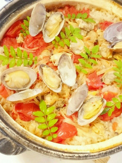 トマあさり炊き込み飯-レシピのメイン写真