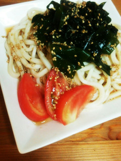 超簡単!ワカメたっぷり冷やしうどん☆-レシピのメイン写真