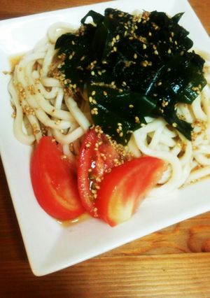 超簡単！ワカメたっぷり冷やしうどん☆-レシピのメイン写真