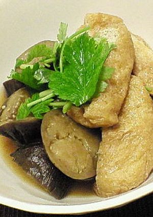 めんつゆでなすと油揚げの煮びたし-レシピのメイン写真