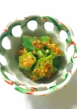 低糖質レシピ☆オクラの胡麻味噌和え-レシピのメイン写真