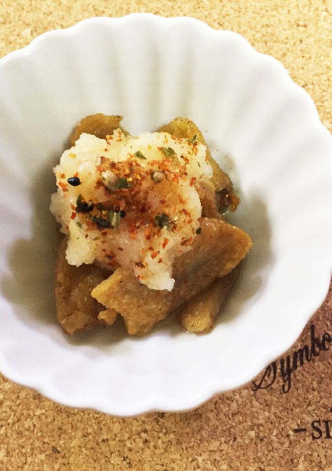 余った鶏皮で！おつまみの一品に♪-レシピのメイン写真