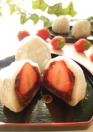 レンジで簡単☆いちご大福-レシピのメイン写真