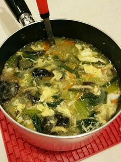 残り野菜とキノコで簡単中華スープ-レシピのメイン写真