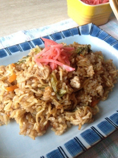 炊飯器で簡単!ぷちぷちそばめし♪-レシピのメイン写真