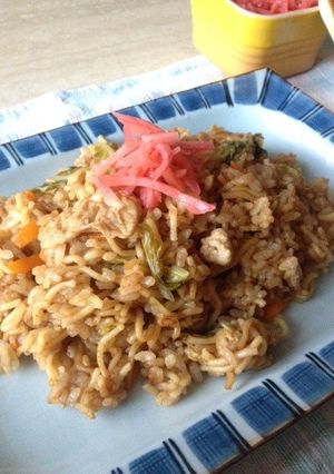 炊飯器で簡単！ぷちぷちそばめし♪-レシピのメイン写真