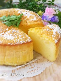 シュワシュワふんわり♡スフレチーズケーキ-レシピのメイン写真