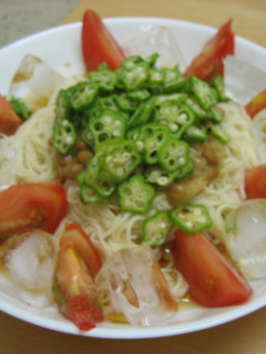 ネバネバそうめん-レシピのメイン写真