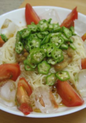 ネバネバそうめん-レシピのメイン写真