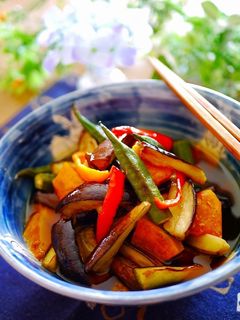 簡単☆揚げない夏野菜の揚げ浸し-レシピのメイン写真
