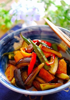 簡単☆揚げない夏野菜の揚げ浸し-レシピのメイン写真