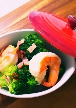 低糖質レシピ☆海老ブロペペロンチーノ-レシピのメイン写真