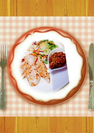 鳥の七味焼き　ドライトマトデップ添え-レシピのメイン写真