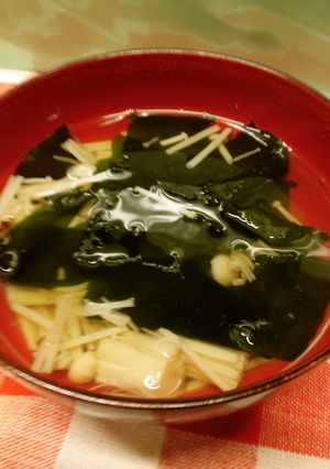 えのきとわかめのすまし汁♪-レシピのメイン写真