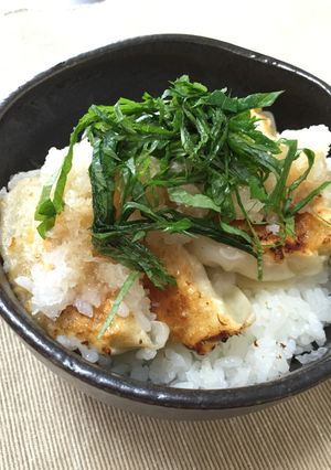 和風おろしでさっぱり餃子丼-レシピのメイン写真