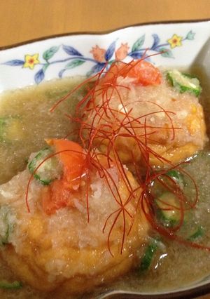 魚河岸あげのオクラとかぶのとろみあんかけ-レシピのメイン写真