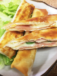パリッとろ〜!枝豆チーズ春巻き♪-レシピのメイン写真