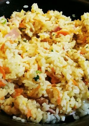 時短 生米をレンジでチンするチャーハン-レシピのメイン写真