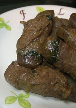 牛肉でコンニャク巻き巻き♪-レシピのメイン写真