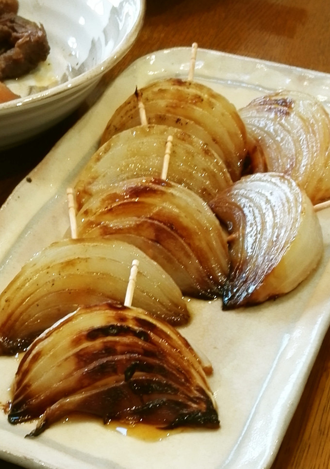 新玉ねぎの串焼き★おかか醤油-レシピのメイン写真