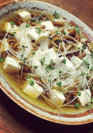 なめこと豆腐のサッパリそうめん-レシピのメイン写真