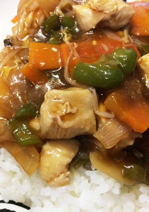 ピリ辛オイスター丼-レシピのメイン写真