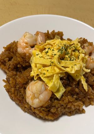 自家製カラメルの炊き込み型岡山えびめし-レシピのメイン写真
