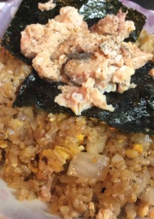新たまねぎ鮭水煮缶焼飯-レシピのメイン写真