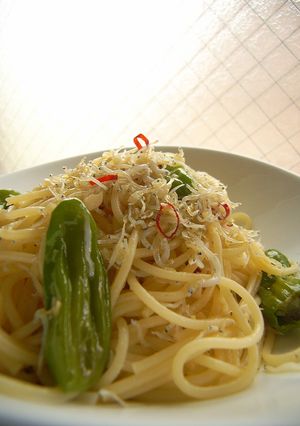ちりめんじゃことシシトウのパスタ-レシピのメイン写真