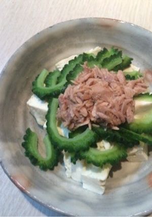5分で簡単!ゴーヤとツナのっけ豆腐-レシピのメイン写真
