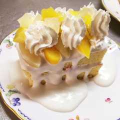 父の日に♡♡桃の缶詰でミニケーキ☆-レシピのメイン写真