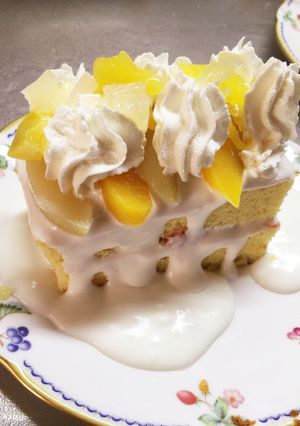 父の日に♡♡桃の缶詰でミニケーキ☆-レシピのメイン写真