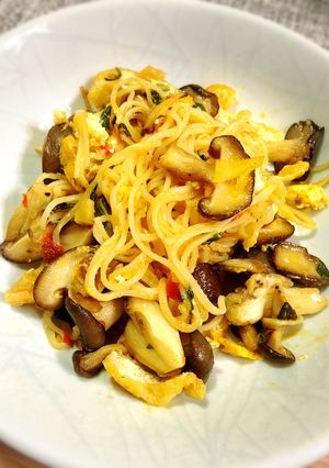 【超簡単】残り野菜でピリ辛焼きそうめん-レシピのメイン写真