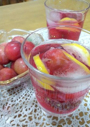 紫蘇酢でプラムサングリア風-レシピのメイン写真