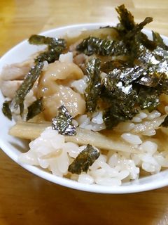 鶏とごぼうの混ぜご飯-レシピのメイン写真