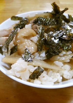 鶏とごぼうの混ぜご飯-レシピのメイン写真