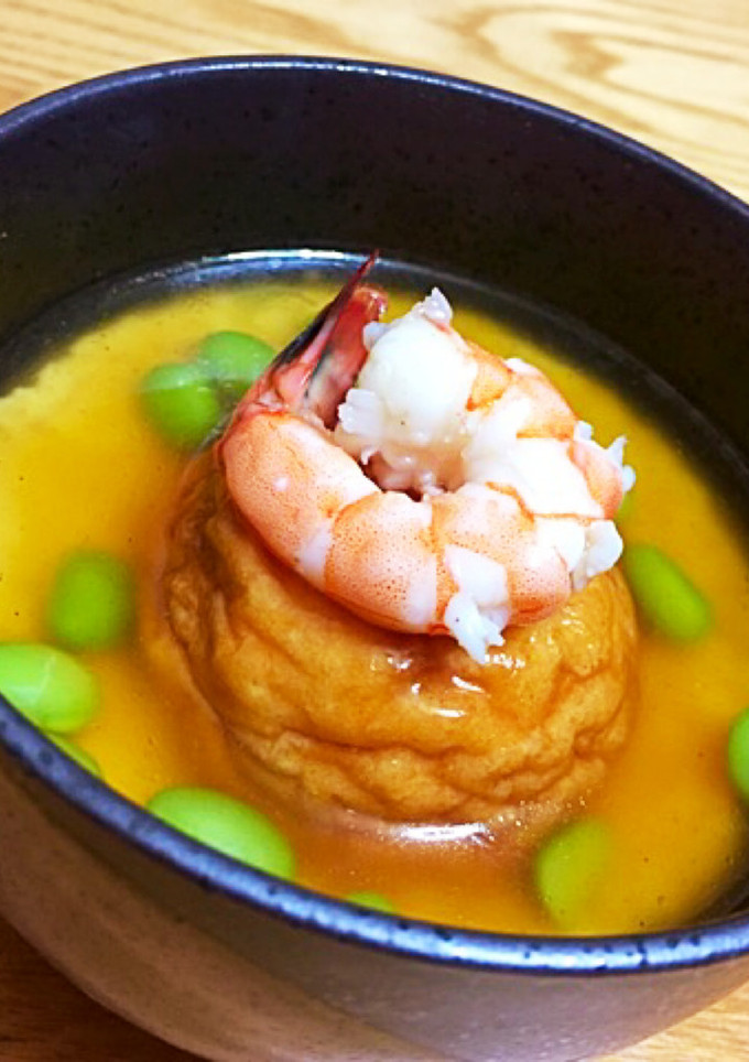 ふんわり魚河岸あげの☆茶碗蒸し枝豆あん-レシピのメイン写真