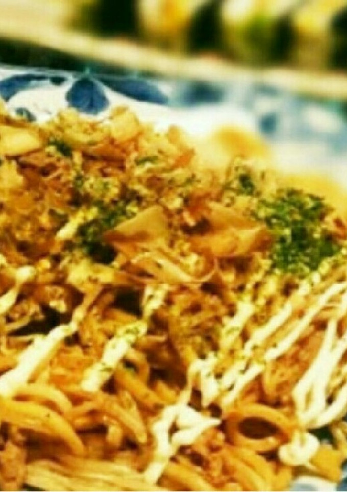もやしと豚肉のソース焼きうどん-レシピのメイン写真