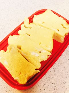 お弁当に、レンジでふっくら卵焼き-レシピのメイン写真