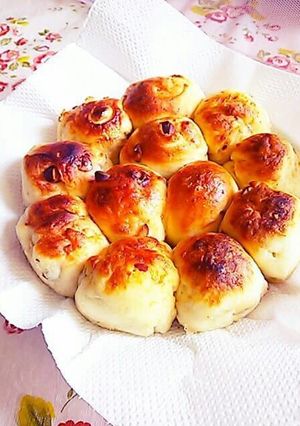 レンジで♪ちぎりパン~ナッツとチーズ~-レシピのメイン写真