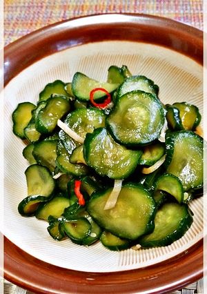 ぱりぱり食感が美味♬薄切り胡瓜の漬物-レシピのメイン写真