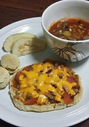 餅粉で餅ピザ-レシピのメイン写真