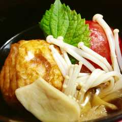 รูปของ 紀文魚河岸あげとトマトのごろごろお吸い物